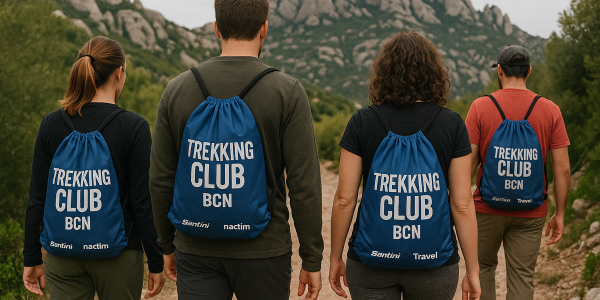 Estampación Textil, Bordados e Impresión DTF Montseny · Mochilas de tela / Saco gym bag